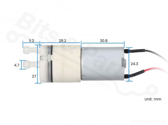 Doseringspomp/Waterpomp 370 motor 12V - Elecrow